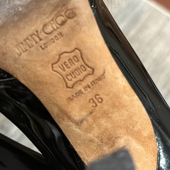 Jimmy Choo authentic patent leather heels with cutouts - Picture 8 of 11